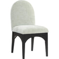  Color_Black/ Green -- Waldorf Mint Chenille Fabric Upholstered Dining Side Chair IMAGE 1