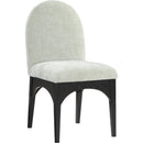 Meridian Waldorf Mint Chenille Fabric Dining Chair IMAGE 1