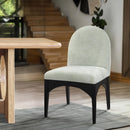 Meridian Waldorf Mint Chenille Fabric Dining Chair IMAGE 2