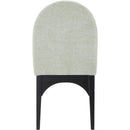 Meridian Waldorf Mint Chenille Fabric Dining Chair IMAGE 3