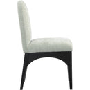  Color_Black/ Green -- Waldorf Mint Chenille Fabric Upholstered Dining Side Chair IMAGE 5