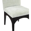  Color_Black/ Green -- Waldorf Mint Chenille Fabric Upholstered Dining Side Chair IMAGE 6