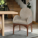  Color_Beige/ Walnut -- Meridian Waldorf Arm Chair IMAGE 2