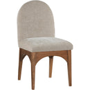  Color_Beige/ Walnut -- Meridian Waldorf Dining Chair IMAGE 1
