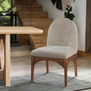  Color_Beige/ Walnut -- Meridian Waldorf Dining Chair IMAGE 2
