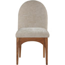  Color_Beige/ Walnut -- Meridian Waldorf Dining Chair IMAGE 4