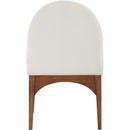 Meridian Waldorf Cream Chenille Fabric Dining Chair IMAGE 3