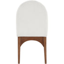 Meridian Waldorf Cream Chenille Fabric Dining Chair IMAGE 3