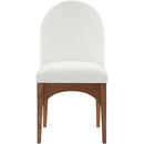 Meridian Waldorf Cream Chenille Fabric Dining Chair IMAGE 4