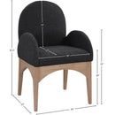  Color_Black/ Natural -- Meridian Waldorf Arm Chair IMAGE 8