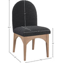  Color_Black/ Natural -- Meridian Waldorf Dining Chair IMAGE 8