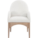 Meridian Waldorf Cream Boucle Fabric Dining Chair IMAGE 3