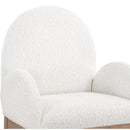 Meridian Waldorf Cream Boucle Fabric Dining Chair IMAGE 5
