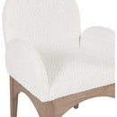  Color_Cream/ Natural -- Waldorf Cream Boucle Fabric Upholstered Dining Arm Chair IMAGE 6