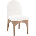  Color_Cream/ Natural -- Waldorf Cream Boucle Fabric Upholstered Dining Side Chair IMAGE 1