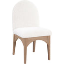  Color_Cream/ Natural -- Waldorf Cream Boucle Fabric Upholstered Dining Side Chair IMAGE 1