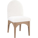 Meridian Waldorf Cream Boucle Fabric Dining Chair IMAGE 1