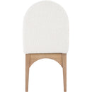  Color_Cream/ Natural -- Waldorf Cream Boucle Fabric Upholstered Dining Side Chair IMAGE 3