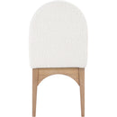 Meridian Waldorf Cream Boucle Fabric Dining Chair IMAGE 3