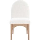  Color_Cream/ Natural -- Waldorf Cream Boucle Fabric Upholstered Dining Side Chair IMAGE 4
