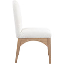  Color_Cream/ Natural -- Waldorf Cream Boucle Fabric Upholstered Dining Side Chair IMAGE 5