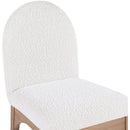 Color_Cream/ Natural -- Waldorf Cream Boucle Fabric Upholstered Dining Side Chair IMAGE 6