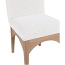  Color_Cream/ Natural -- Waldorf Cream Boucle Fabric Upholstered Dining Side Chair IMAGE 7