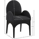  Color_Black -- Meridian Waldorf Arm Chair IMAGE 8