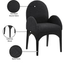  Color_Black -- Meridian Waldorf Arm Chair IMAGE 9