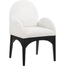 Meridian Waldorf Cream Boucle Fabric Dining Chair IMAGE 1