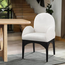 Meridian Waldorf Cream Boucle Fabric Dining Chair IMAGE 2