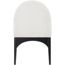  Color_Black/ Cream -- Waldorf Cream Boucle Fabric Upholstered Dining Arm Chair IMAGE 3