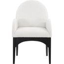 Meridian Waldorf Cream Boucle Fabric Dining Chair IMAGE 4