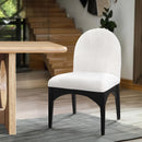 Meridian Waldorf Cream Boucle Fabric Dining Chair IMAGE 2