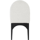 Meridian Waldorf Cream Boucle Fabric Dining Chair IMAGE 3
