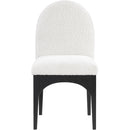  Color_Black/ Cream -- Waldorf Cream Boucle Fabric Upholstered Dining Side Chair IMAGE 4