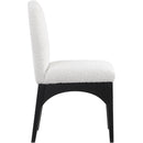  Color_Black/ Cream -- Waldorf Cream Boucle Fabric Upholstered Dining Side Chair IMAGE 5