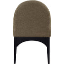 Meridian Waldorf Olive Boucle Fabric Dining Chair IMAGE 3