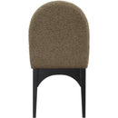  Color_Black/ Green -- Waldorf Olive Boucle Fabric Upholstered Dining Side Chair IMAGE 3