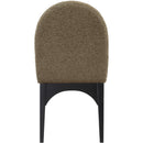 Meridian Waldorf Olive Boucle Fabric Dining Chair IMAGE 3