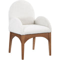  Color_Cream/ Walnut -- Meridian Waldorf Arm Chair IMAGE 1