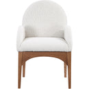  Color_Cream/ Walnut -- Meridian Waldorf Arm Chair IMAGE 4