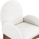  Color_Cream/ Walnut -- Meridian Waldorf Arm Chair IMAGE 6