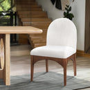  Color_Cream/ Walnut -- Meridian Waldorf Dining Chair IMAGE 2