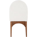 Color_Cream/ Walnut -- Meridian Waldorf Dining Chair IMAGE 3