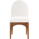  Color_Cream/ Walnut -- Meridian Waldorf Dining Chair IMAGE 4