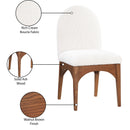  Color_Cream/ Walnut -- Meridian Waldorf Dining Chair IMAGE 9