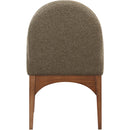  Color_Green/ Walnut -- Waldorf Olive Boucle Fabric Upholstered Dining Arm Chair IMAGE 3