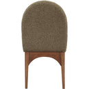 Meridian Waldorf Olive Boucle Fabric Dining Chair IMAGE 3