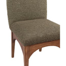  Color_Green/ Walnut -- Waldorf Olive Boucle Fabric Upholstered Dining Side Chair IMAGE 6